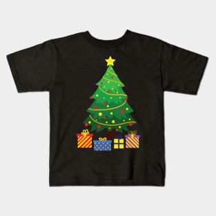 Christmas tree with star topper Kids T-Shirt